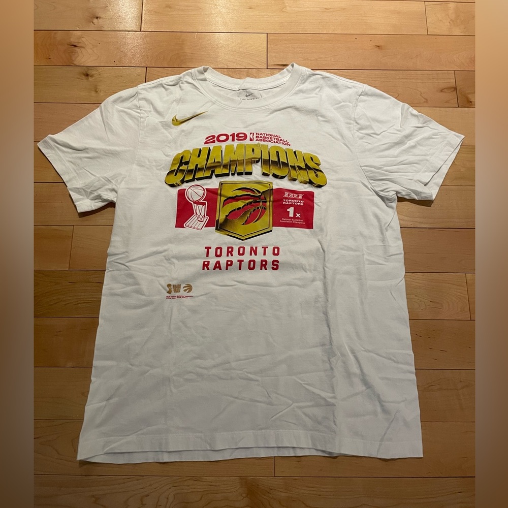 Nike Toronto Raptors Championship T Shirt Large